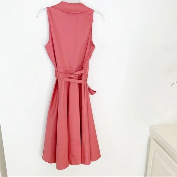 Gal Meets Glam Heather Wrap Fit & Flare Dress Pink 4 NWT - Picture 10 of 11